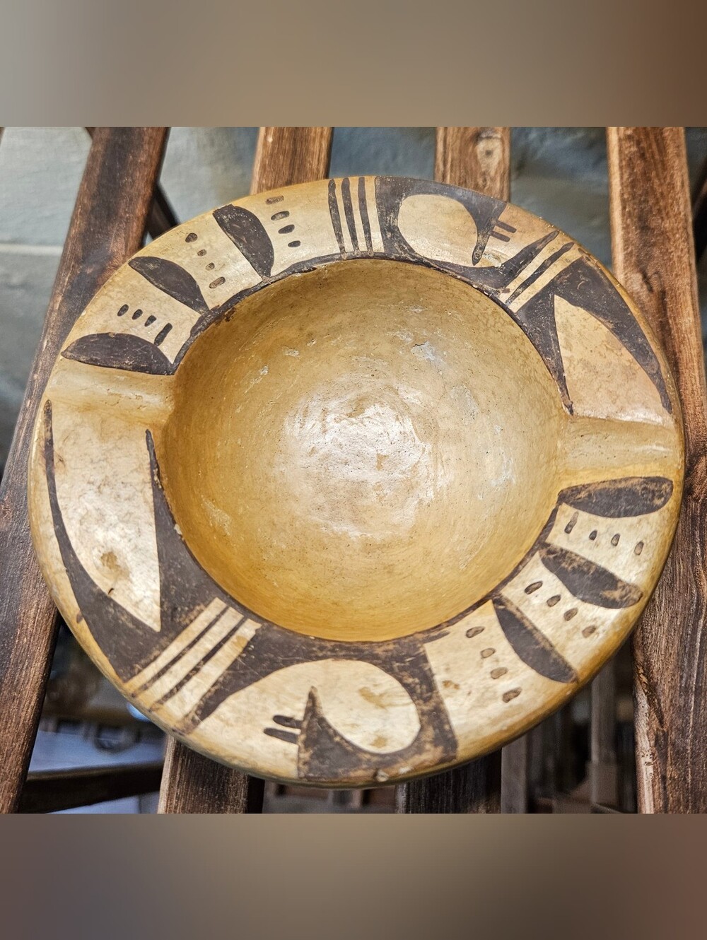 Native American Hopi Pueblo Clay Ashtray